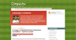 Desktop Screenshot of labdarugas.cimpa.hu